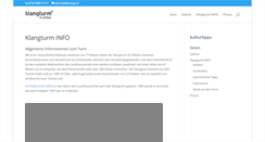 Desktop Screenshot of klangturm.at