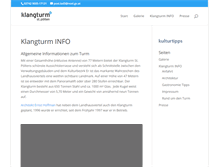 Tablet Screenshot of klangturm.at